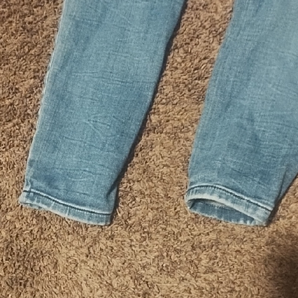 #2135 Stylish Blue Distressed Women Jeans Kan Cans Skinny Jeans - Picture 5 of 5